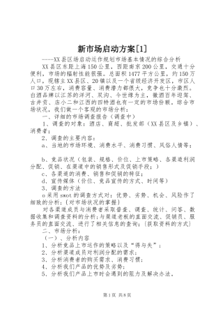 新市场启动方案[1]