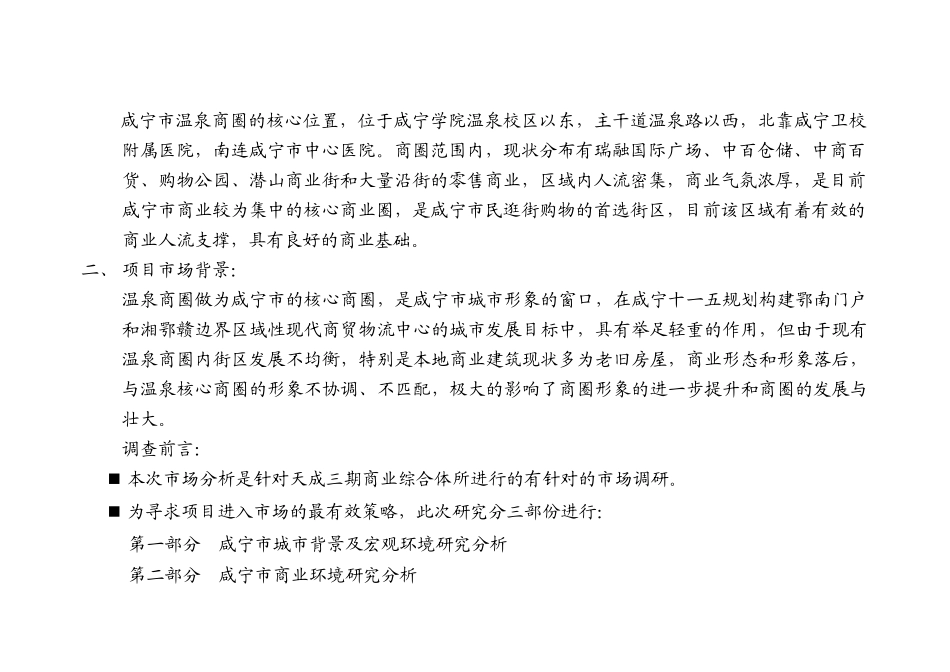 咸宁(温泉)商业市场调研报告_第2页