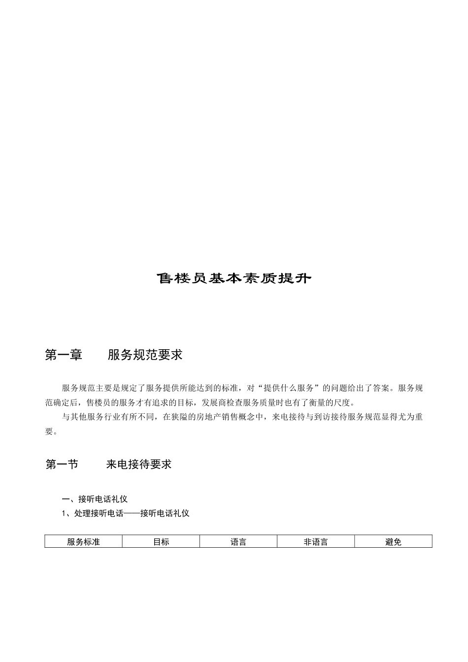 售楼员基本素质提升_第1页