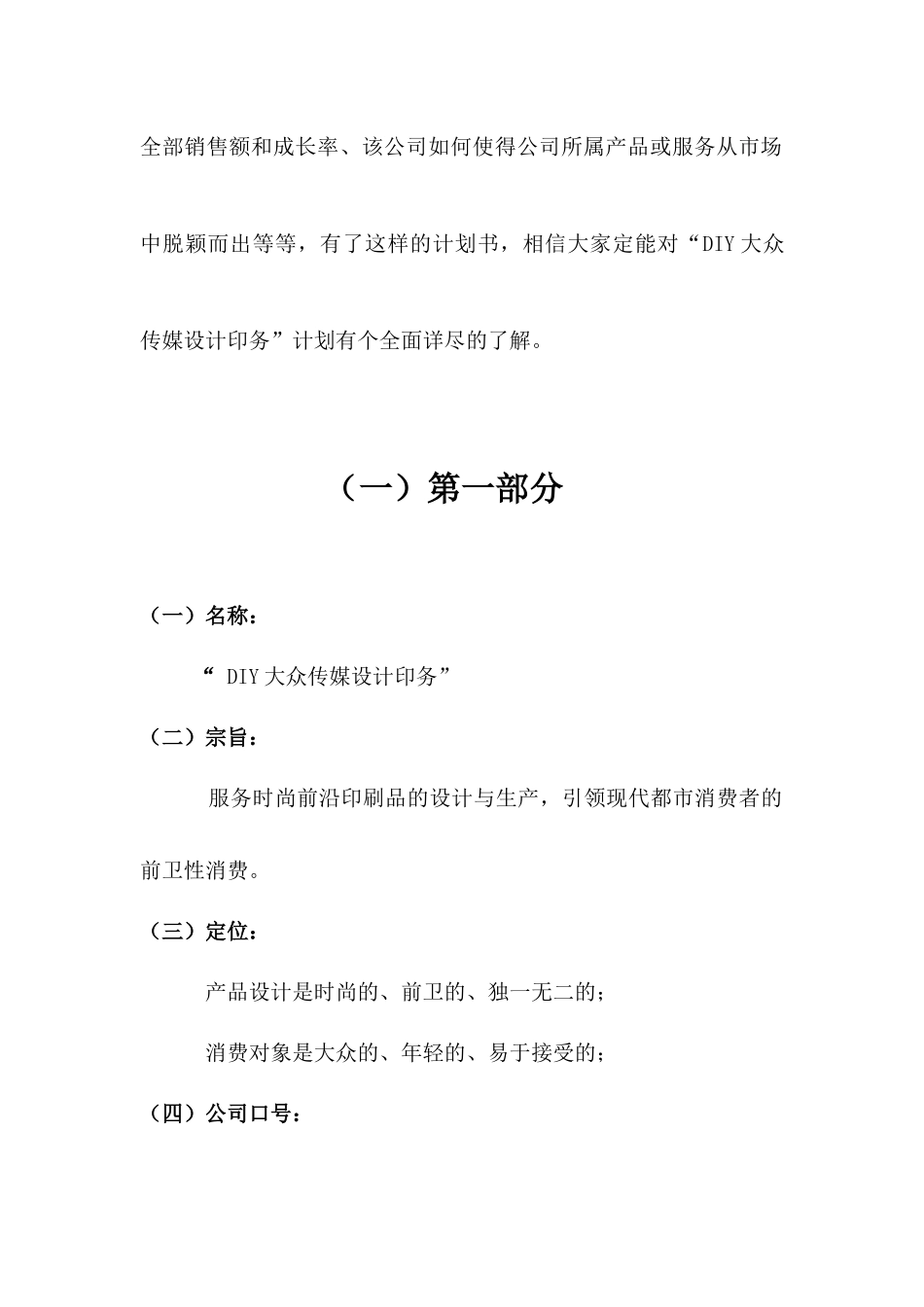 DIY大众传媒设计印务计划书_第3页