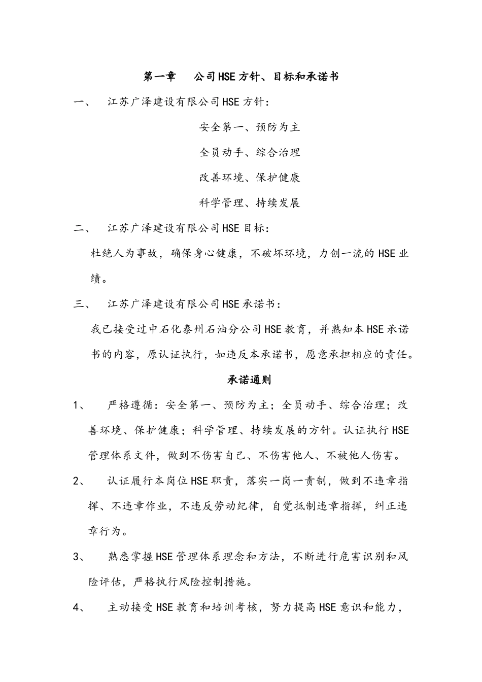 HSE施工方案_第1页