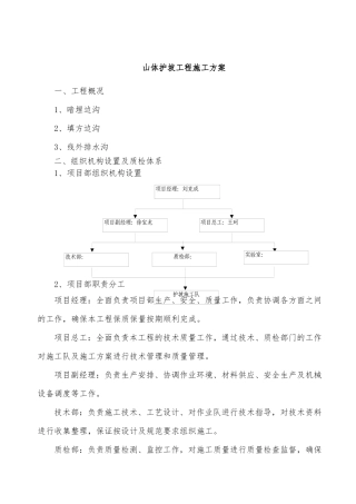 山体护坡工程施工方案