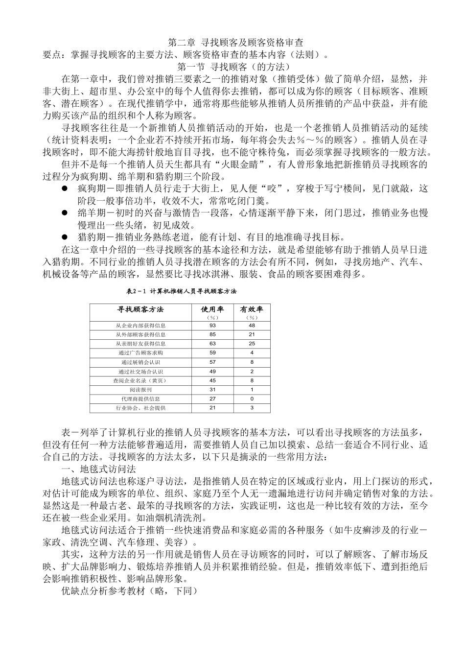 寻找顾客及顾客资格审查_第1页