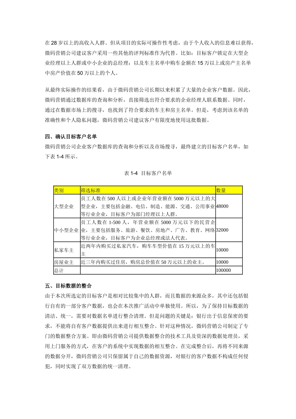 XX银行营销市场分析_第2页