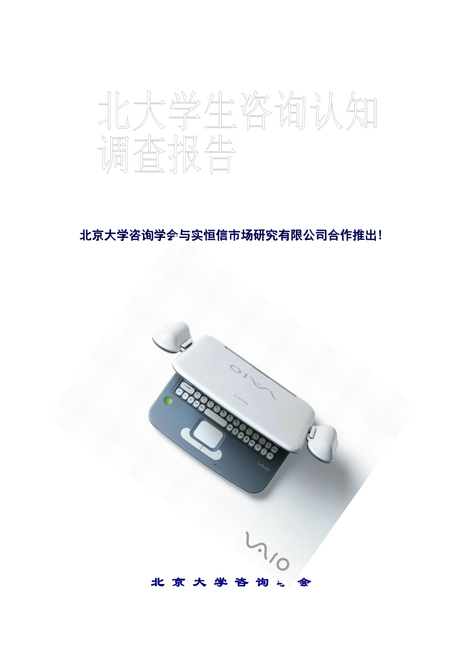 北京大学谘询产业认知调研报告_第1页