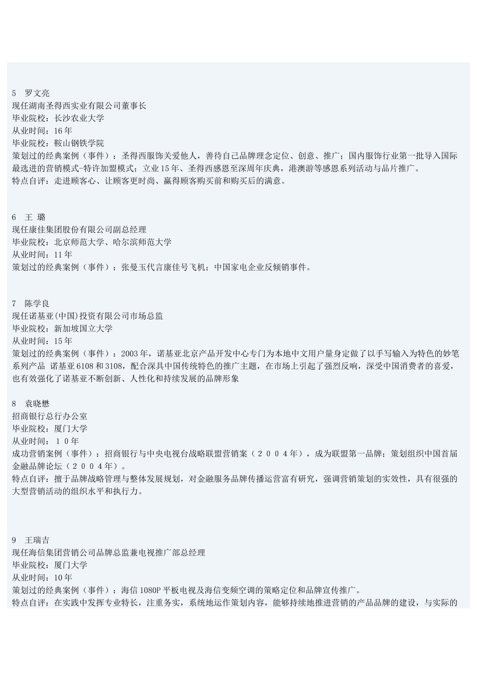 中国最具影响力的营销策划101人_第2页