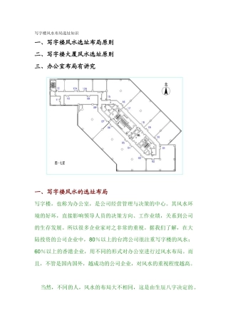 写字楼风水布局选址知识