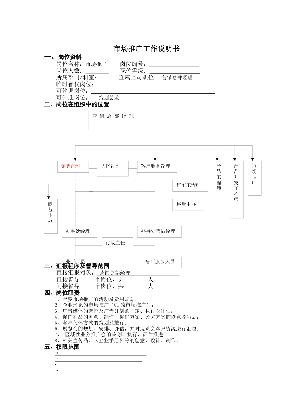 市场推广工作说明书（ 2页）_第1页