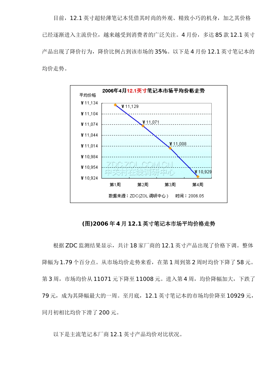 主流屏幕尺寸笔记本价格走势分析报告_第3页