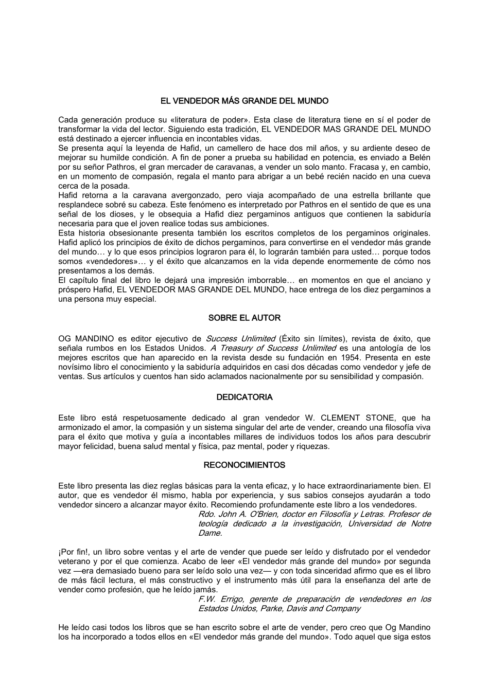世界上最伟大的销售员西文版EL VENDEDOR MAS GRANDE DEL MUNDO_第2页