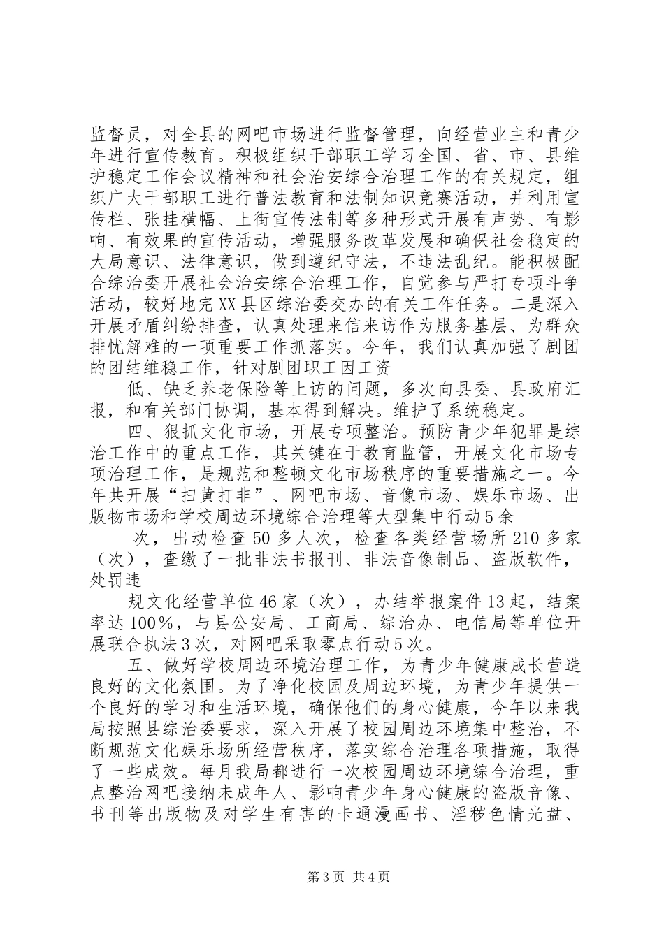 综治维稳工作汇报 _第3页