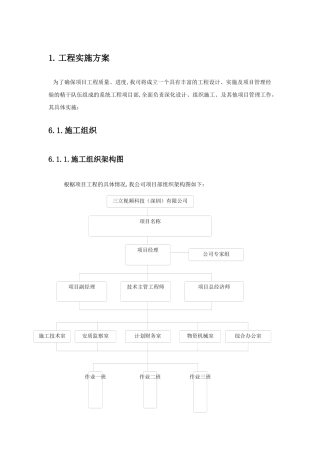 视频监控施工、售后、培训相关文件模板