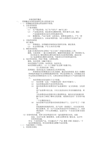 市场营销学理论分析