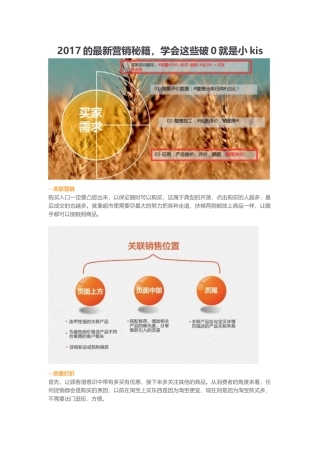2017的最新营销秘籍学会这些破0就是小kis