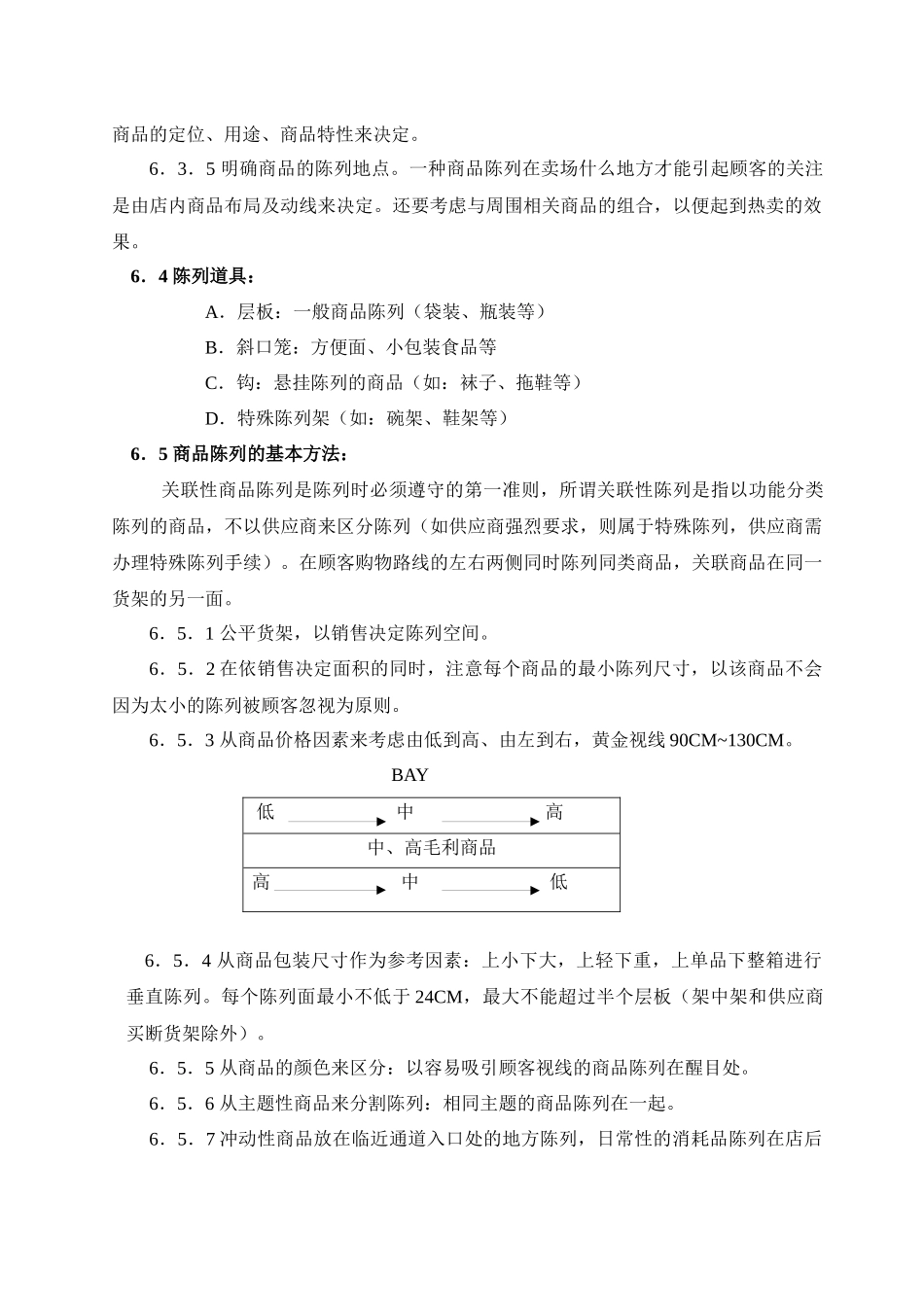 商品陈列管理规范_第3页