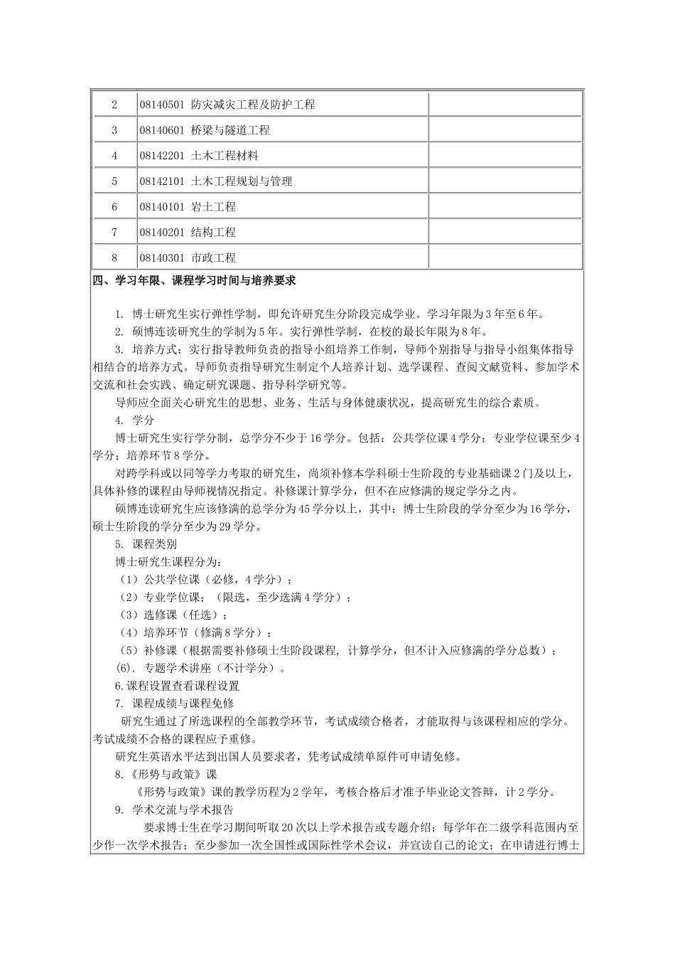土木工程博士培养方案_第3页