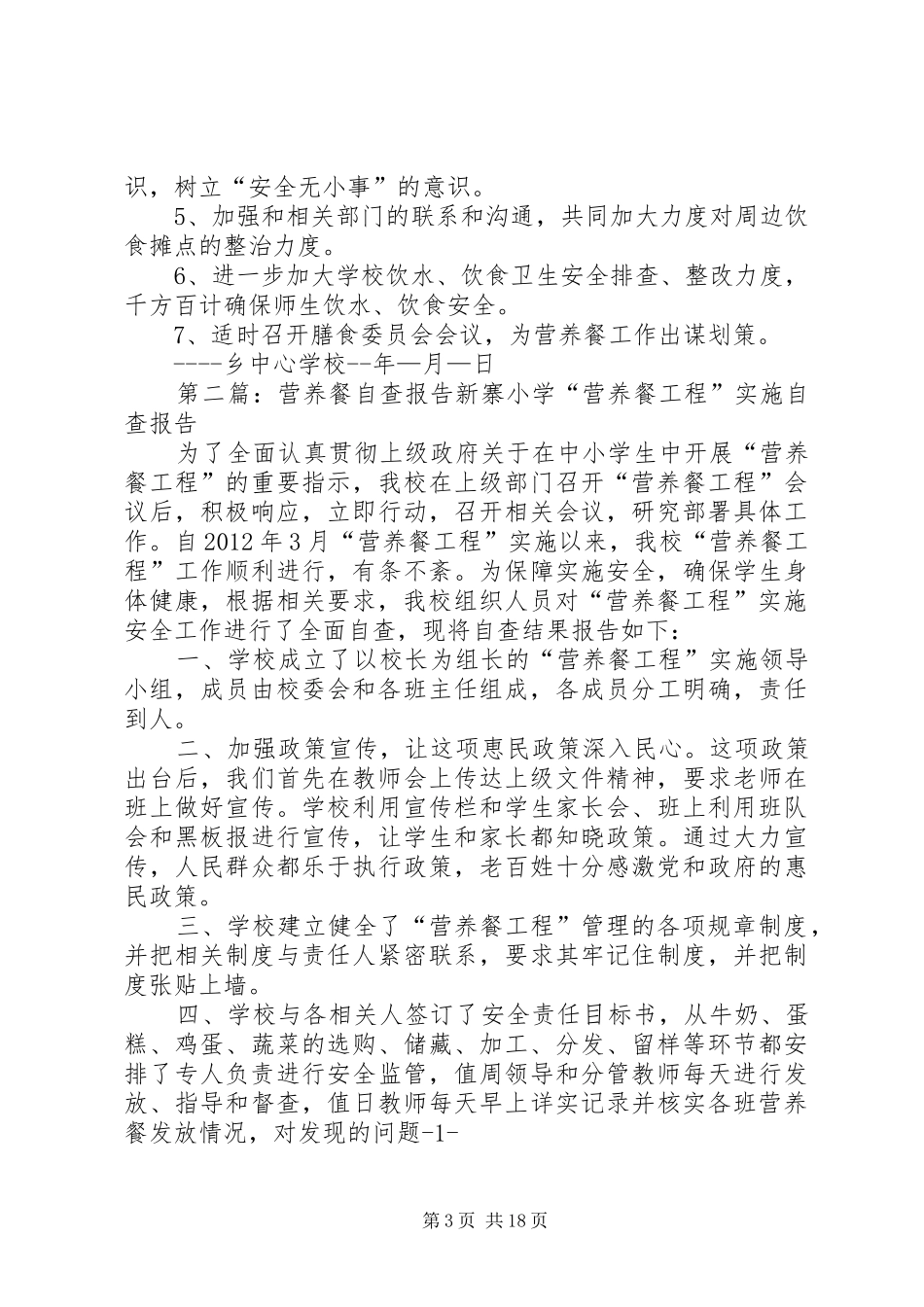 营养餐自查报告 _第3页