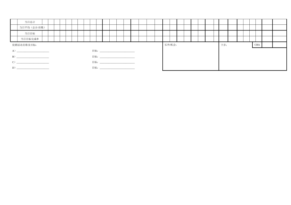 宝洁公司C店销售代表每日访问报告_第2页