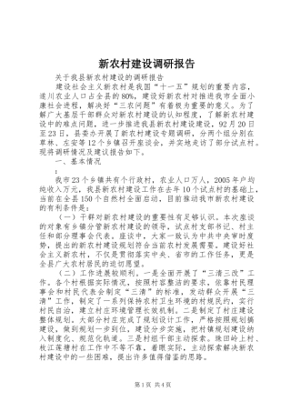 新农村建设调研报告 (20)
