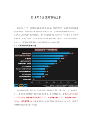XXXX年5月团购市场分析