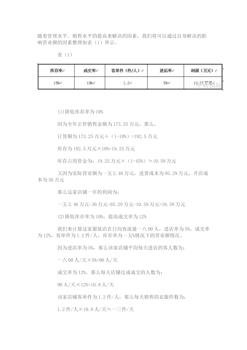 如何计算分析提高店铺营业额_第3页