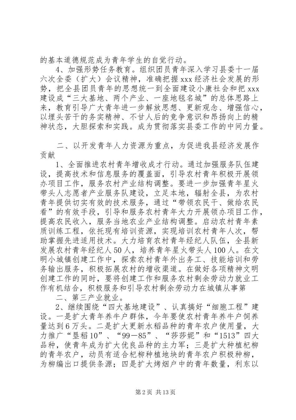 共青团工作工作计划_第2页