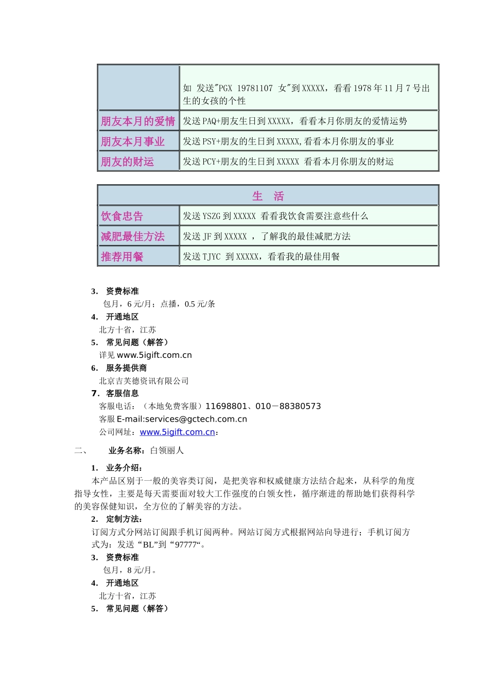 北京吉芙德资讯有限公司短信业务描述_第3页