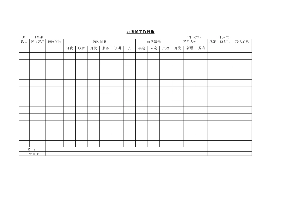 业务员工作日报(1)_第1页
