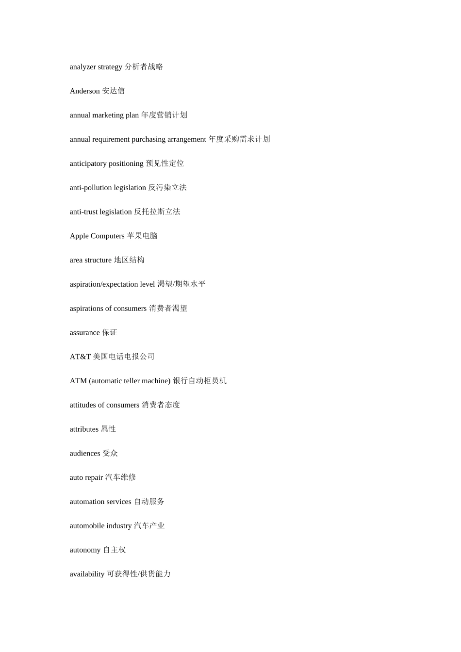 市场营销英语词汇_第3页