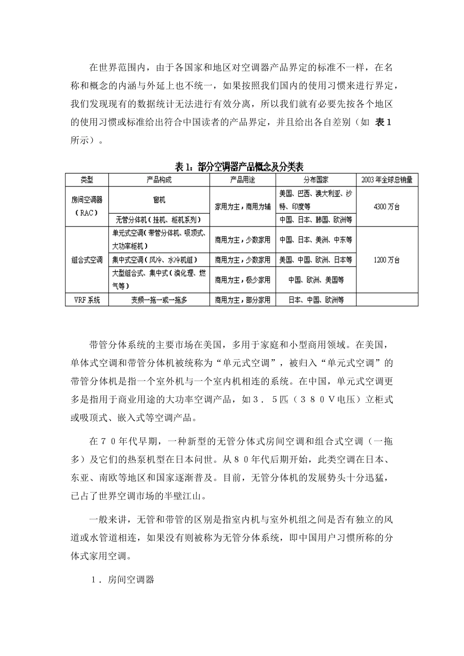 世界空调市场研究报告_第3页