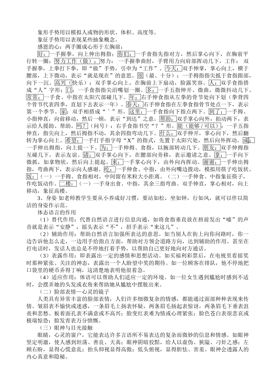 非语言沟通的主要形式及其作用_第2页