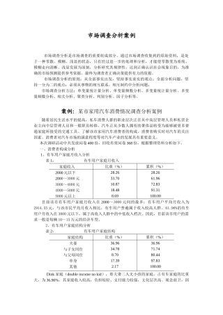 市场调查分析案例