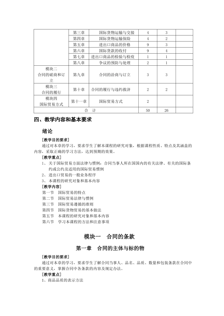 国际贸易实务教学纲要_第2页