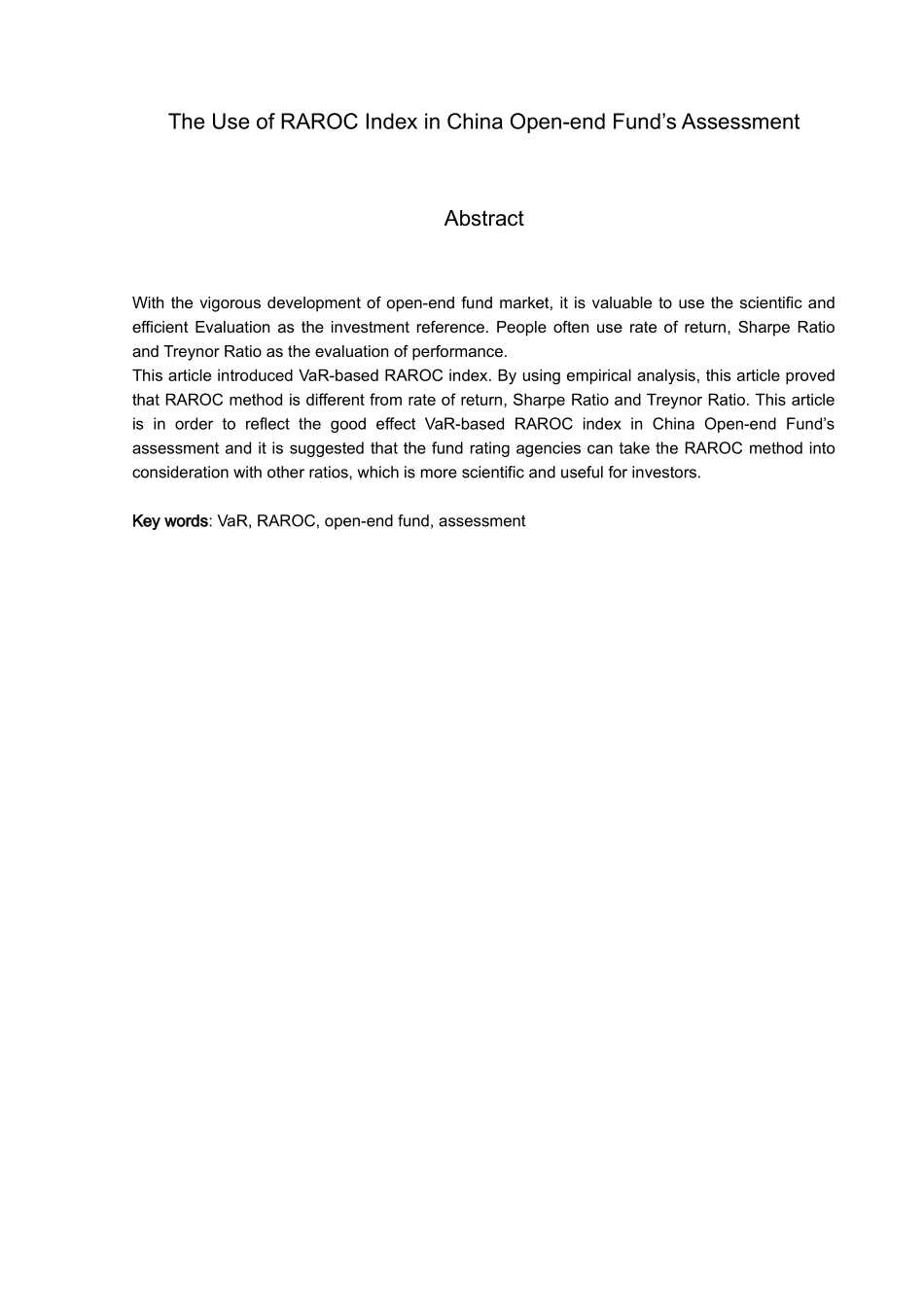 RAROC指标在我国开放式基金业绩评价中的运用_第3页