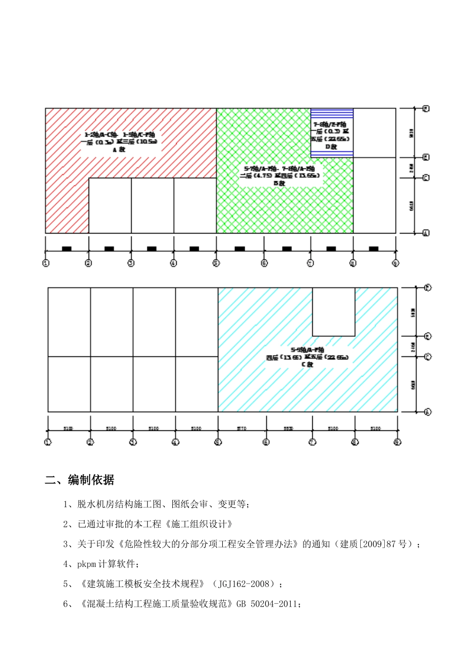 铁军文化馆高大模板施工方案(年后修改)_第2页