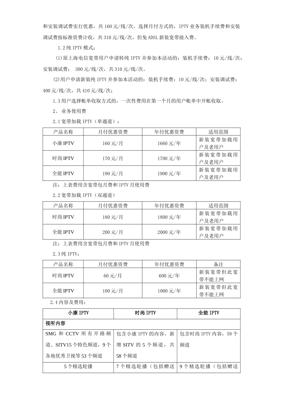 上海电信营销活动规则模版_第2页