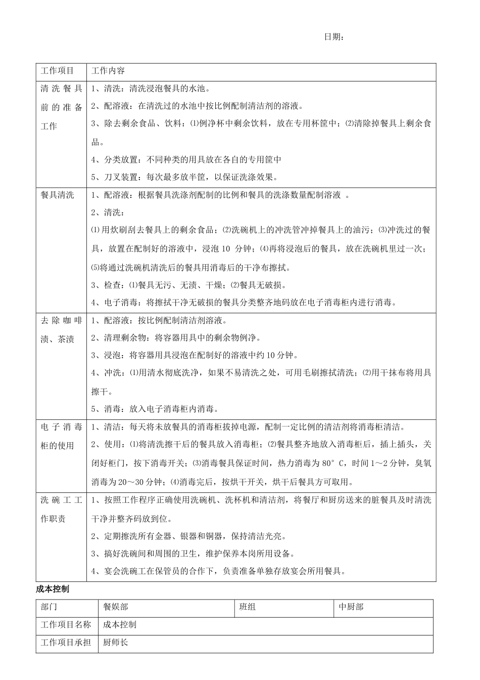 XXX餐厅管理与服务规范_第1页