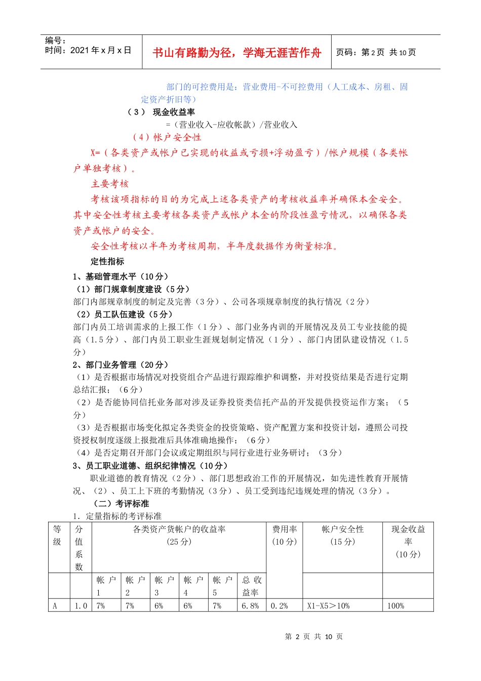 绩效考评指标05726_第2页