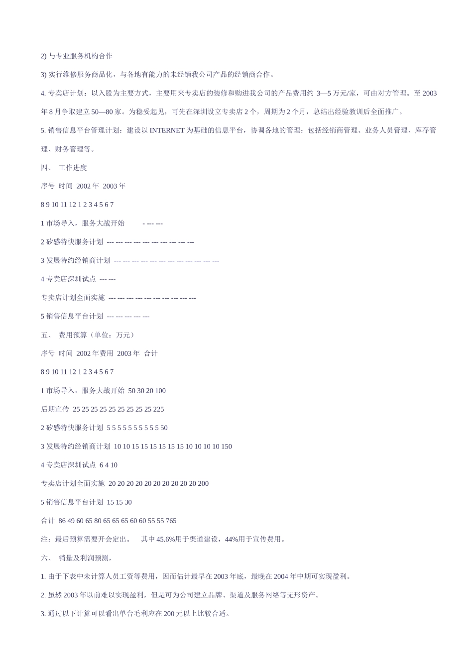 LCD市场推广计划（含预算分析）_第3页