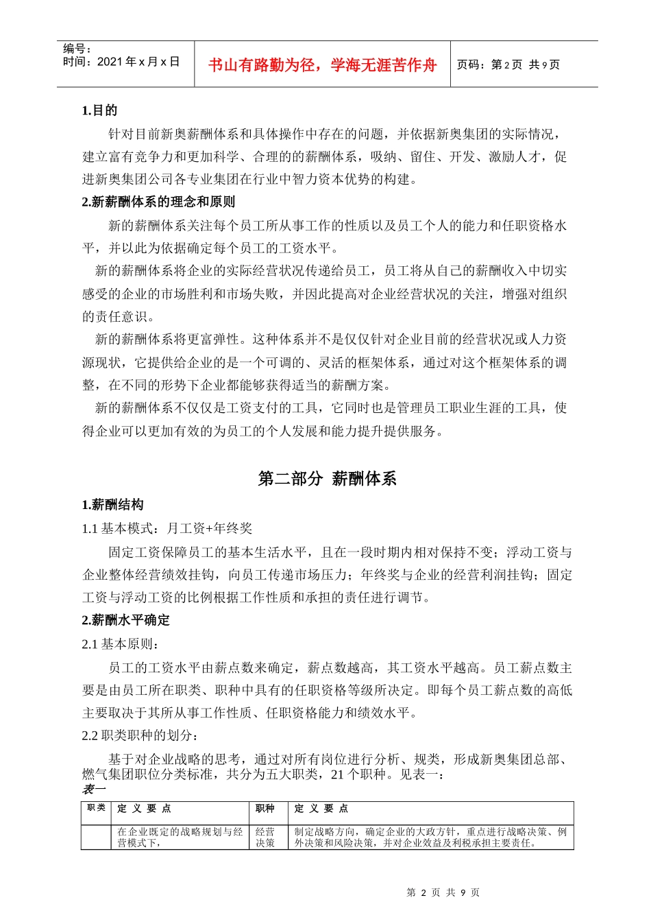 新奥集团工资总方案_第2页