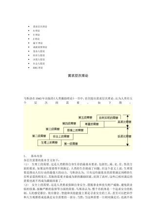 激励理论综合概述