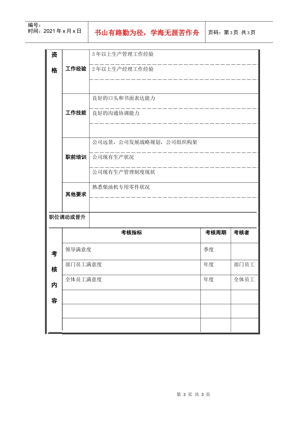 江动股份-经理职务说明书_第3页