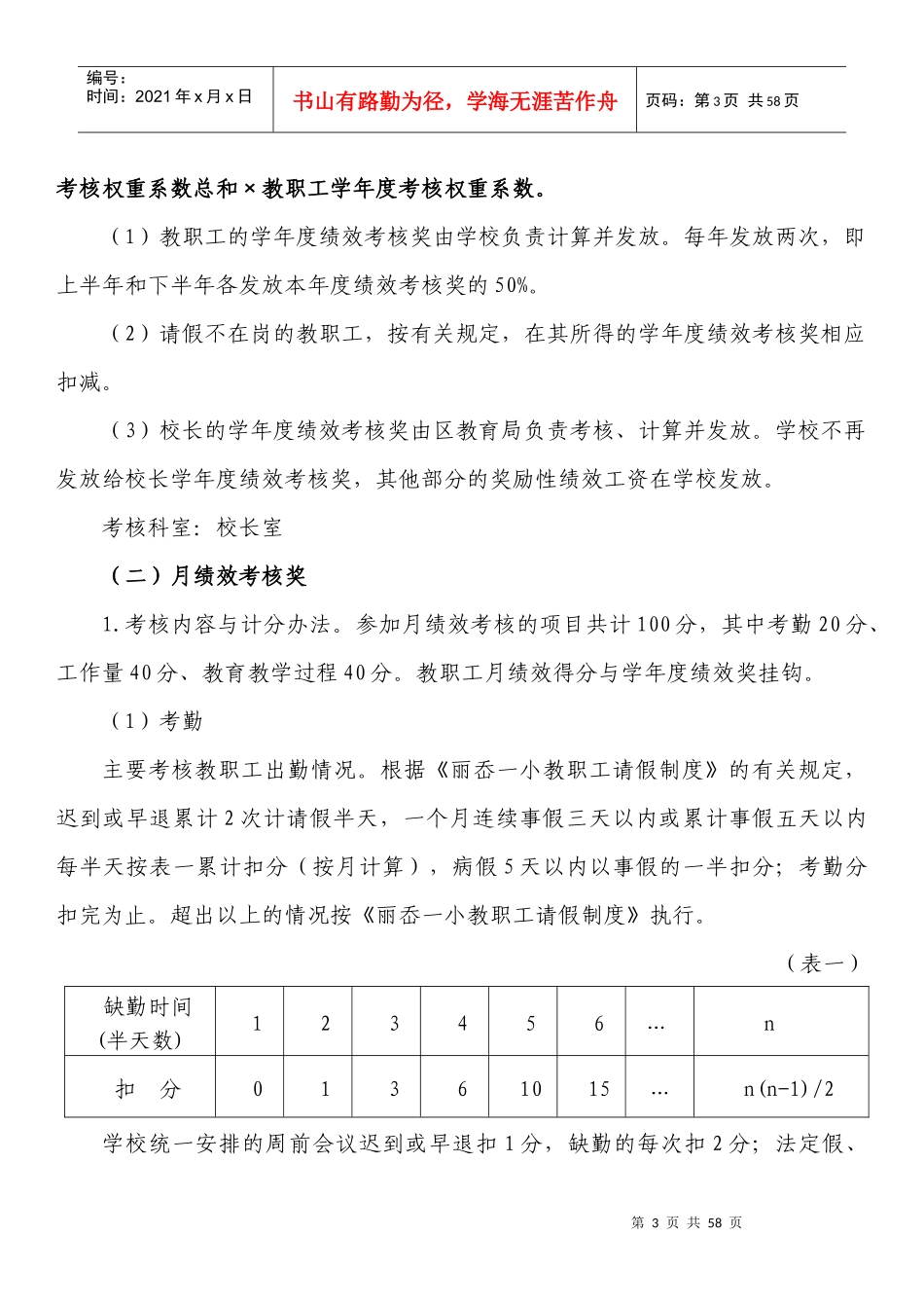 某小学奖励性绩效工资实施方案_第3页