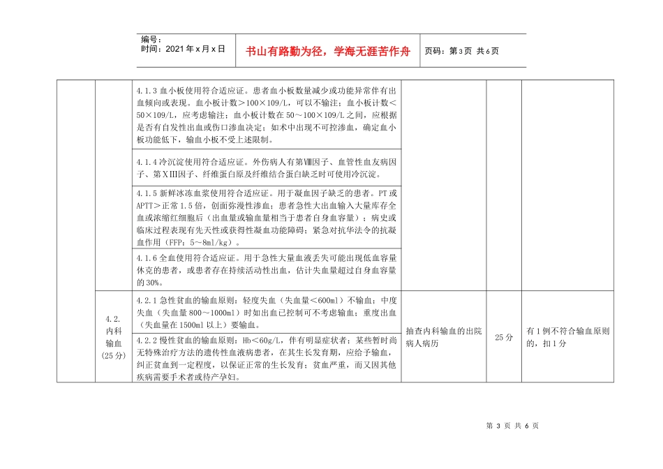 科学用血考核评价标准（试行）doc-江苏省临床合理、科学_第3页