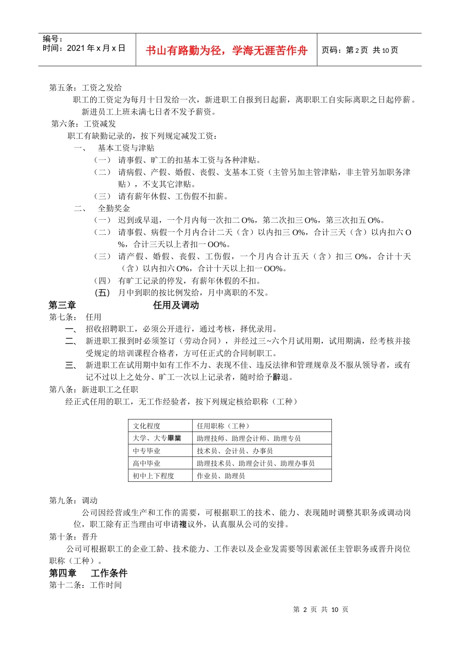 某tw2b做的人力资源管理规范_第2页