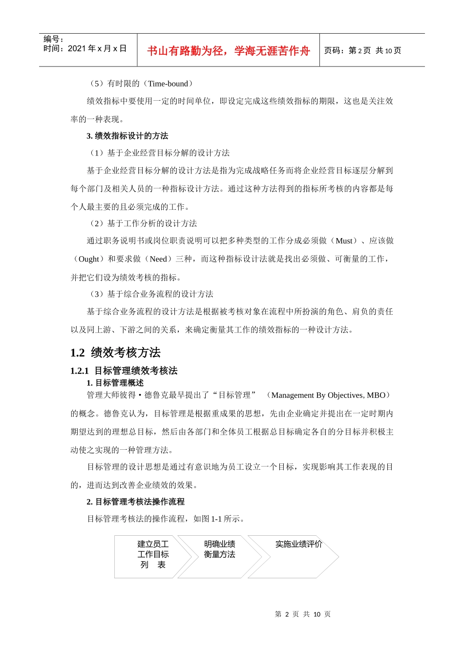 绩效指标设计与绩效考核_第2页