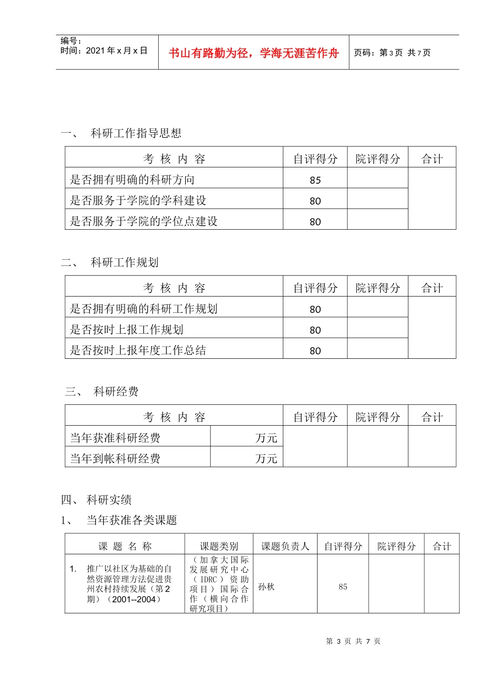 贵州财经学院科研机构量化考核表_第3页