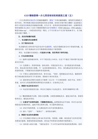 CCF精细营销5