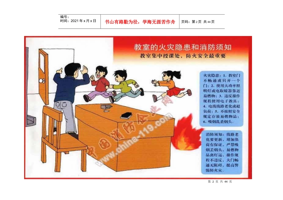 消防安全宣传画(9)高等院校火灾隐患和消防知识图片系_第2页