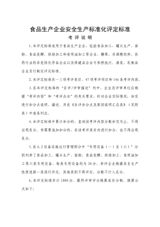食品商场企业考评细则